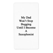 Saxaphone With Labels
