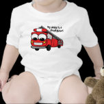 My daddy is a firefighter - baby t-shirts