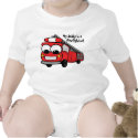 Mein Vati ist ein Feuerwehrmann - Baby t-shirts