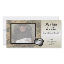 My Daddy Is a Hero - Customizable Photo Card