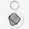 My Daddy is a Soldier Dog Tags  keychains