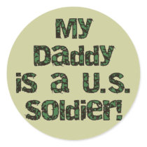 My Daddy is a US Soldier Tshirts and Gifts stickers