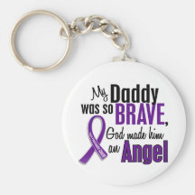 My Daddy Is An Angel Pancreatic Cancer Key Chain