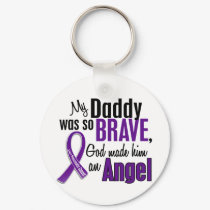 My Daddy Is An Angel Pancreatic Cancer keychains