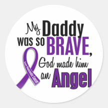 My Daddy Is An Angel Pancreatic Cancer Stickers