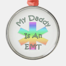 My Daddy Is an EMT Christmas Tree Ornaments