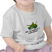 , My Daddy's a soldier t-shirts