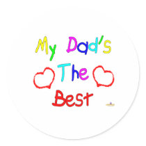 My Dad's The Best stickers by holidayhearth My Dad's The Best stickers