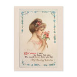 My Darling Valentine Vintage Postcard