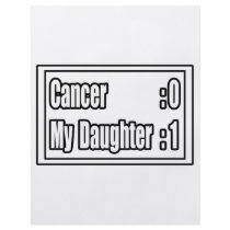 My Daughter Beat Cancer (Scoreboard) Personalized Flyer