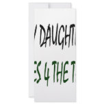 My Daughter Cares 4 The Trees Custom Rack Cards