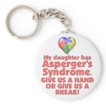 My Daughter Has Asperger's Key Chain