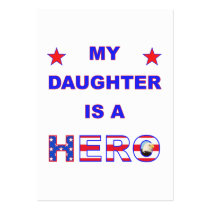 My Daughter Is A Hero business cards by HappyDoggies My Daughter Is A Hero business cards