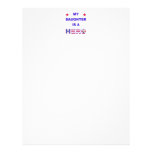 My Daughter Is A Hero Letterhead Design