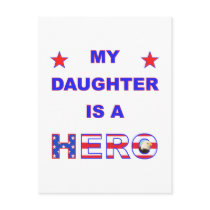 My Daughter Is A Hero Postcard