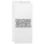 My Daughter Is A Librarian Customized Rack Card