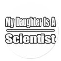 My Daughter Is A Scientist stickers