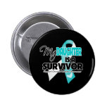 My Daughter is a Survivor - Cervical Cancer Buttons
