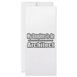 My Daughter Is An Architect Rack Card Design