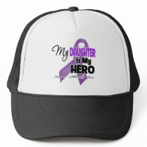 My Daughter is My Hero - Purple Ribbon Trucker Hats