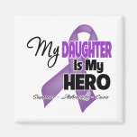 My Daughter is My Hero - Purple Ribbon Refrigerator Magnet