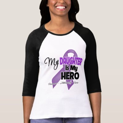 My Daughter is My Hero - Purple Ribbon Tshirts