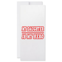My Daughter Is My Hero Rack Card Template