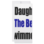 My Daughter Is The Best Swimmer Personalized Rack Card