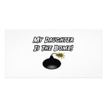 My Daughter Is The Bomb Personalized Photo Card