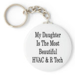 My Daughter Is The Most Beautiful HVAC R Tech Keychain
