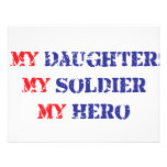 My daughter, my soldier, my hero custom invite