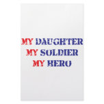 My daughter, my soldier, my hero stationery