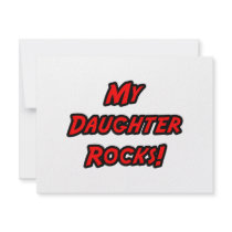 My Daughter Rocks invitations by Daughter_Shirts My Daughter Rocks invitations