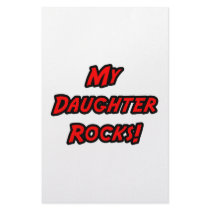 My Daughter Rocks stationery by Daughter_Shirts My Daughter Rocks stationery