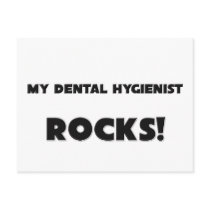 MY Dental Hygienist ROCKS! postcards