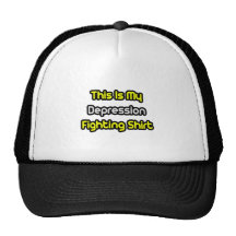My Depression Fighting Shirt Mesh Hats