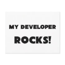 MY Developer ROCKS! postcards by professions MY Developer ROCKS! postcards