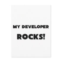 MY Developer ROCKS! postcards by professions MY Developer ROCKS! postcards