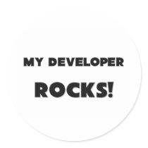 MY Developer ROCKS! stickers by professions MY Developer ROCKS! stickers