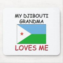 My Djibouti Grandma Loves Me mousepads by flagshirt My Djibouti Grandma Loves Me mousepads