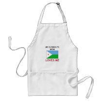 My Djibouti Mom Loves Me aprons by flagshirt My Djibouti Mom Loves Me aprons