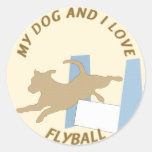 My Dog and I Love Flyball Sticker