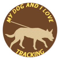 My Dog And I Love Tracking stickers
