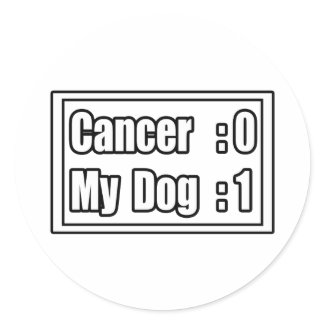 My Dog Beat Cancer (Scoreboard) sticker