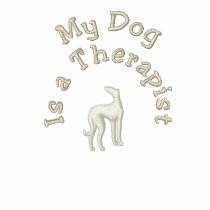 My Dog is a Therapist embroidered shirts by cowboyannie My Dog is a Therapist embroidered shirts