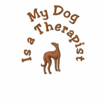My Dog is a Therapist embroidered shirts by cowboyannie My Dog is a Therapist embroidered shirts