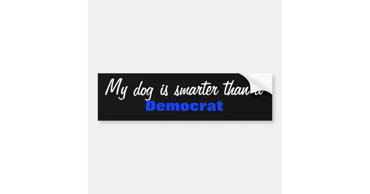 my is a democrat my is smarter than a democrat bumper sticker bumper sticker zazzle my is a democrat my is smarter than a democrat bumper sticker bumper sticker zazzle