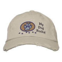 My Dog Rocks Embroidery on Hat Embroidered Hat