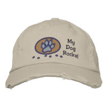 My Dog Rocks Embroidery on Hat embroidered hats