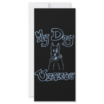 My Dog Uranus Rack Card rack cards by peturanus My Dog Uranus Rack Card rack cards